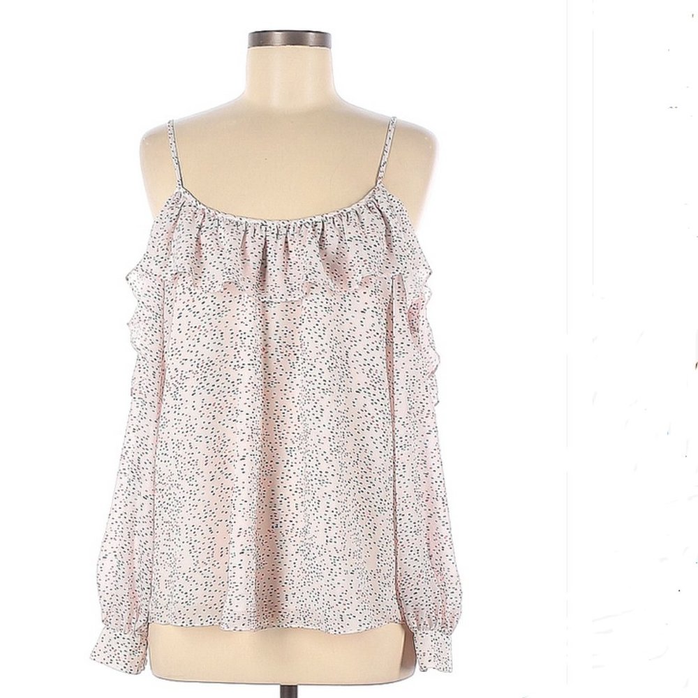 Parker Boho Long Sleeved Off Shoulder Puff Sleeve Blouse - Size M - New